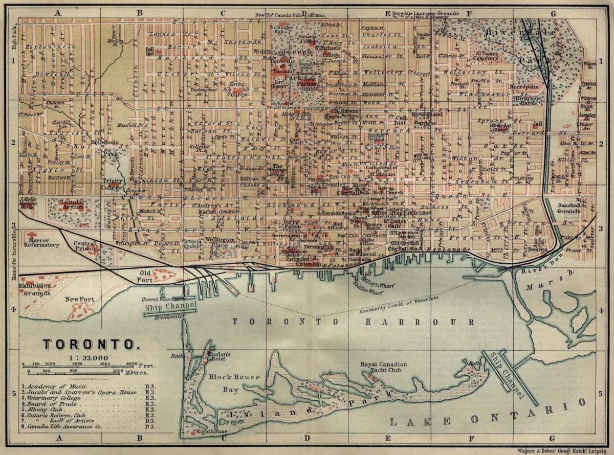 Harta e Torontos 1894