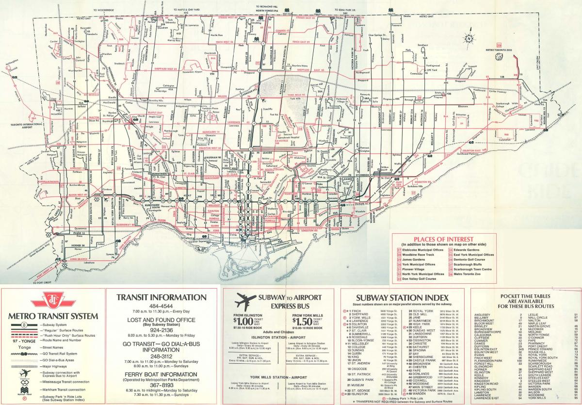 Harta e Torontos 1976