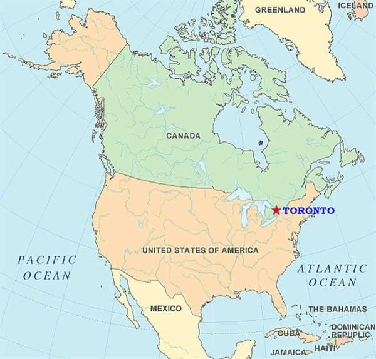 harta toronto Toronto në shtetet e bashkuara harta   Harta e Torontos në shtetet 