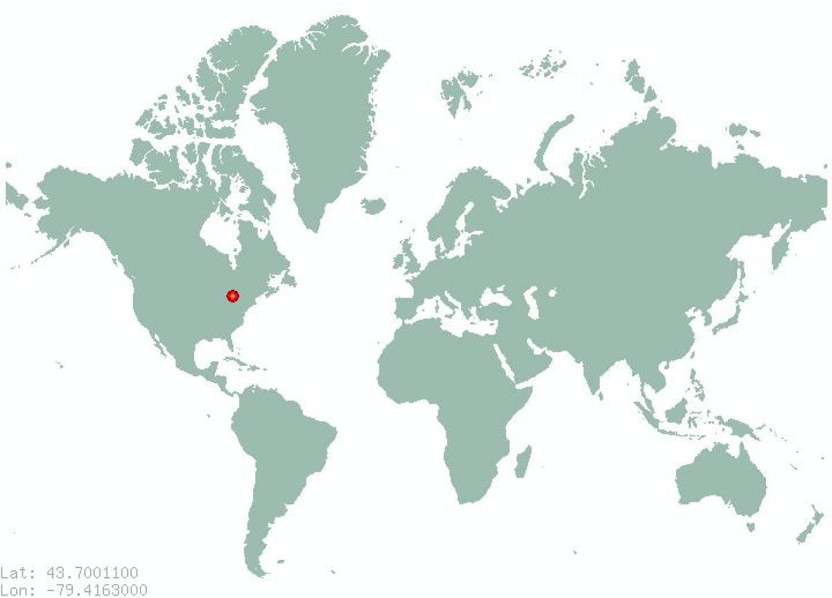 Harta e Torontos në botë