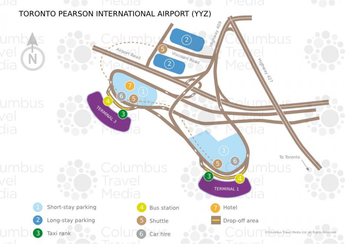 Harta e Torontos Pearson aeroport
