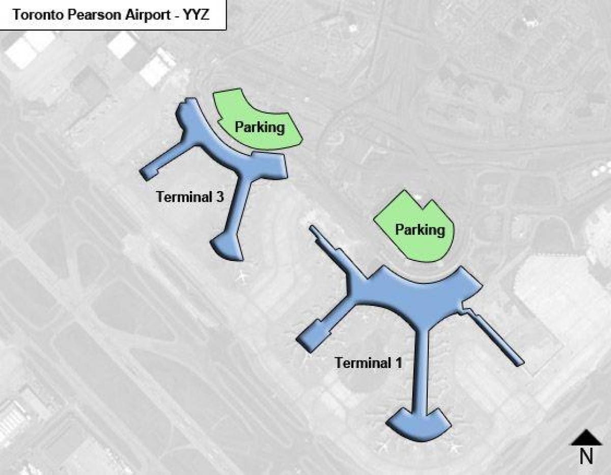 Harta e Torontos Pearson-it aeroporti Kanada