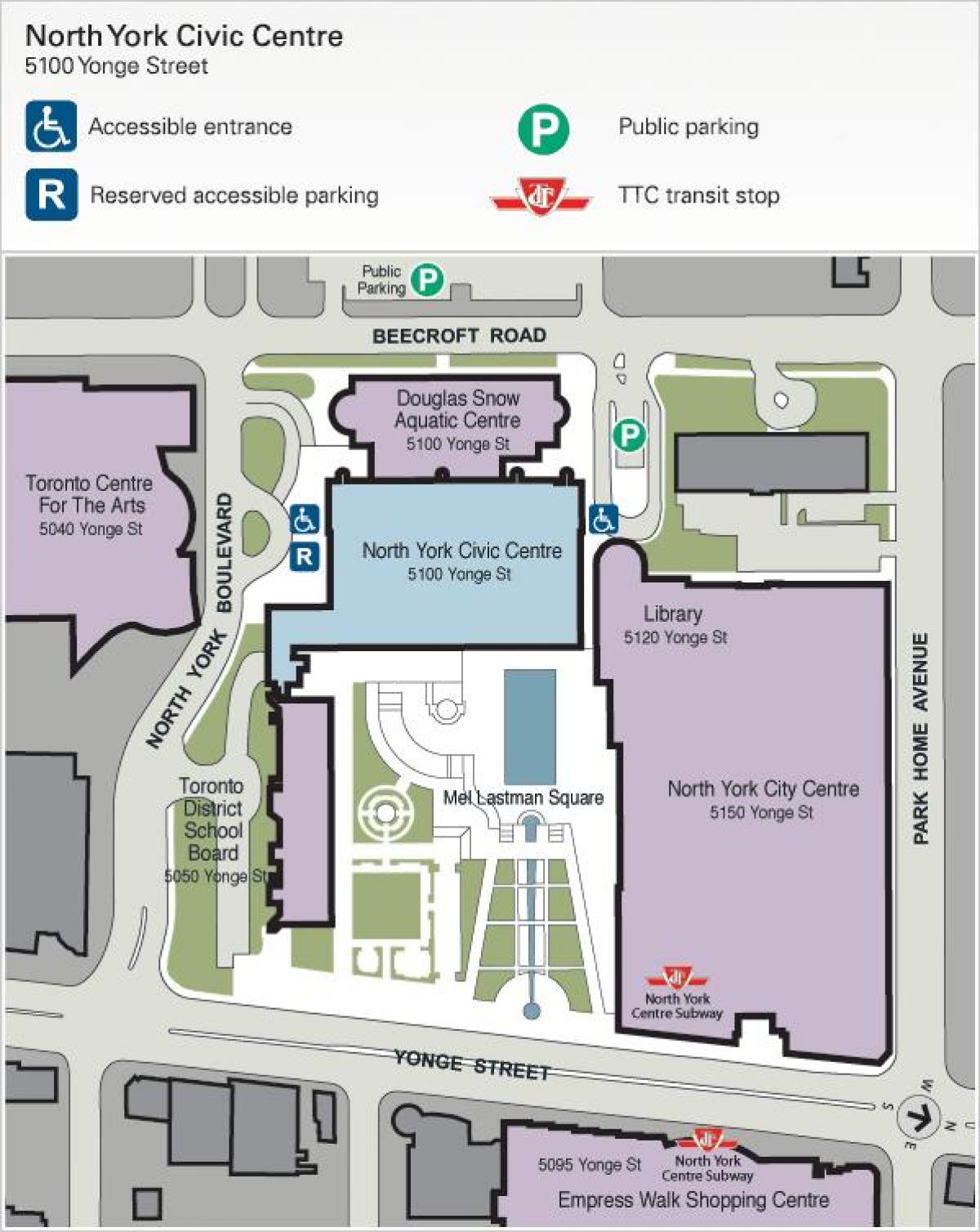 Harta e Torontos Qendra për Art parking
