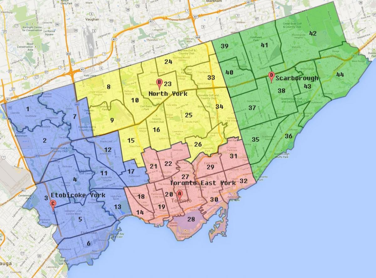 Harta e Toronto Qytetit Kufitare