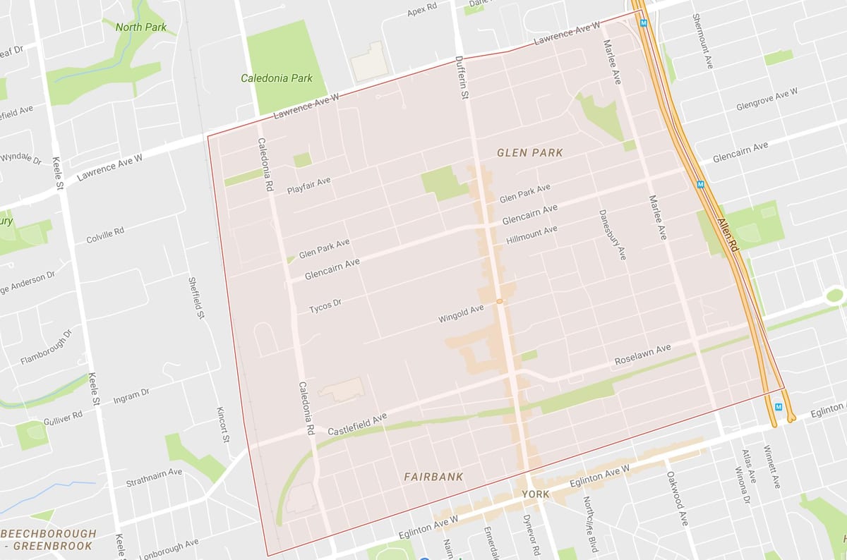 Harta e trëndafil i egër Kodër–Belgravia lagjen Toronto