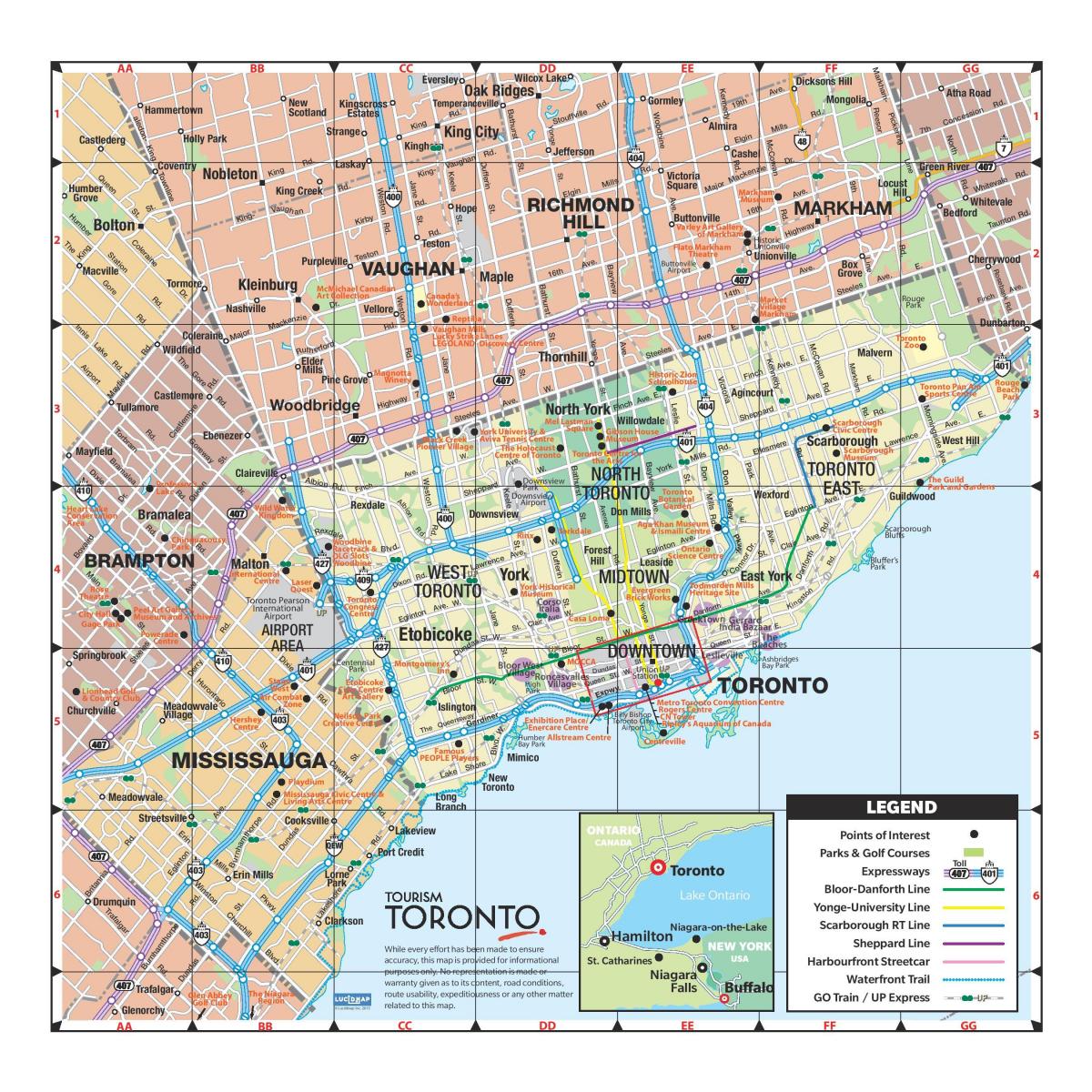 Harta Turistike Toronto