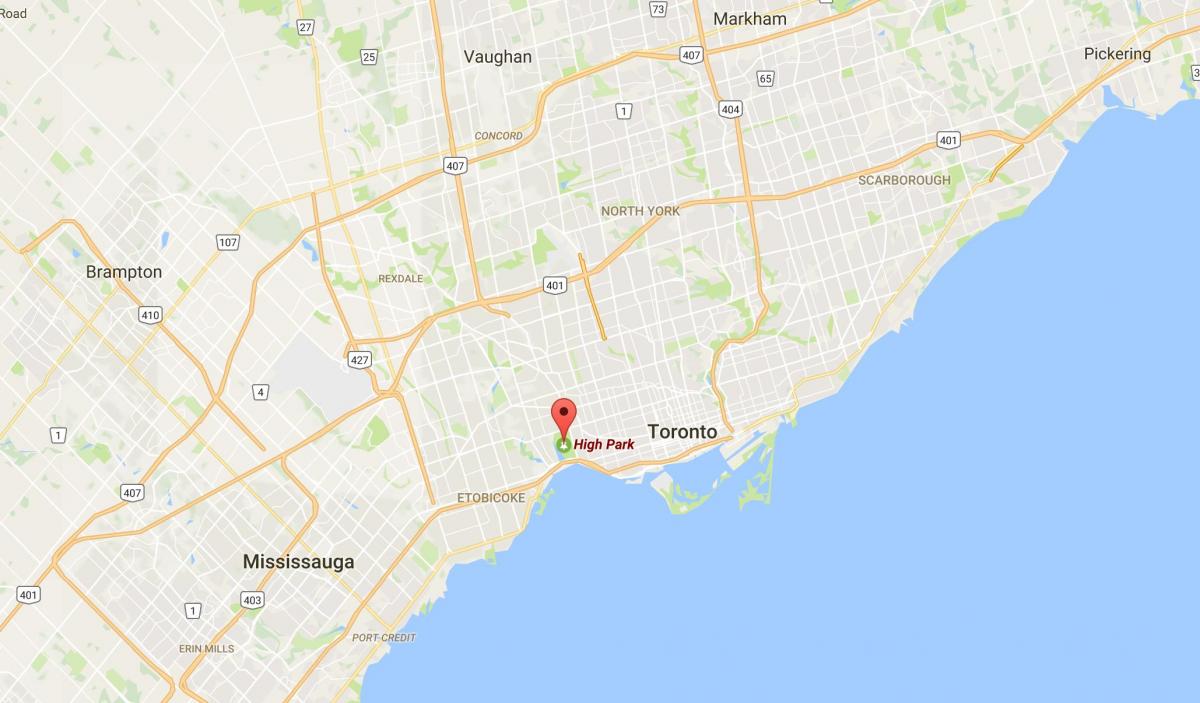Harta e Lartë Park qarkut në Toronto