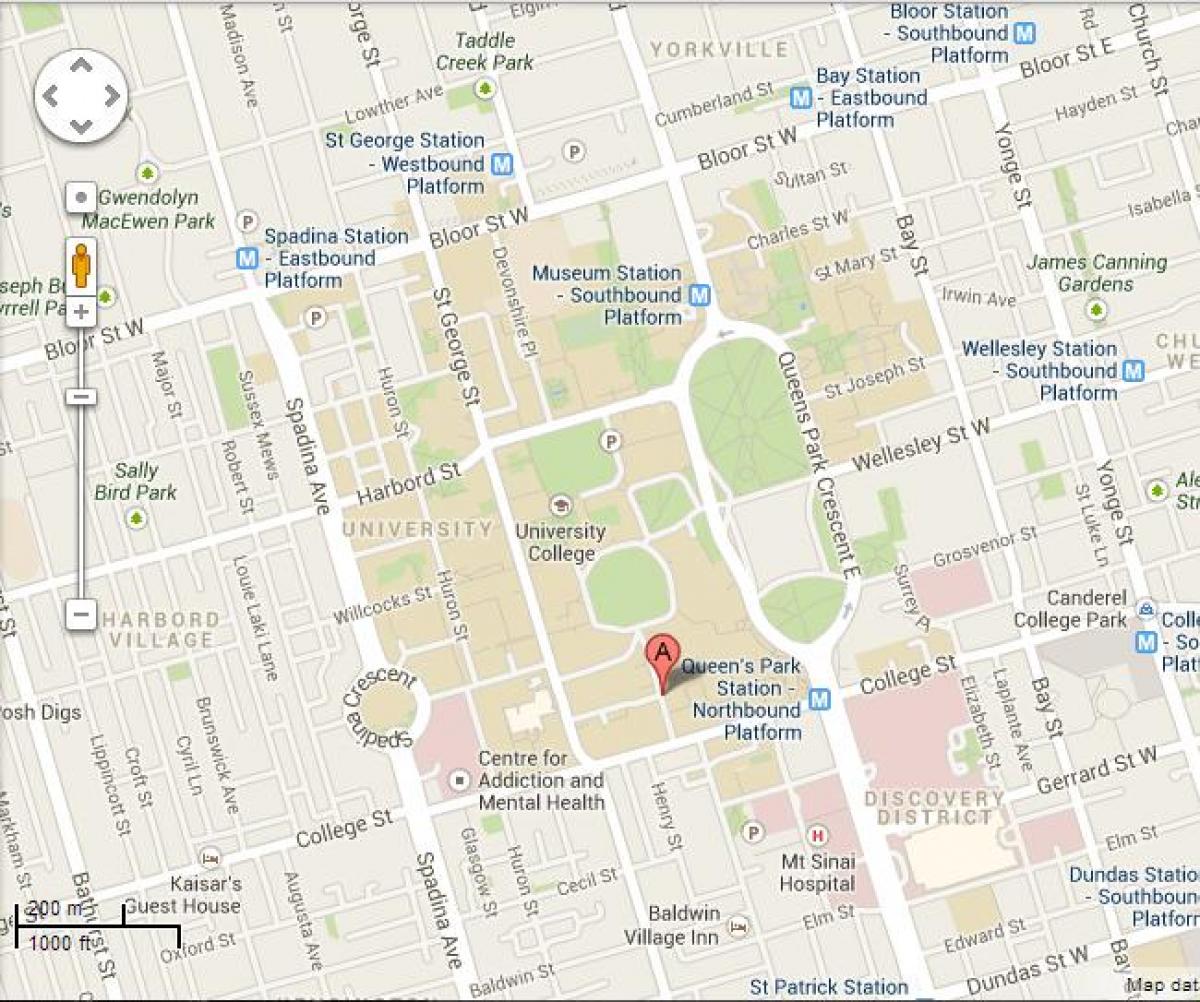Harta e universitetit të Torontos, St George