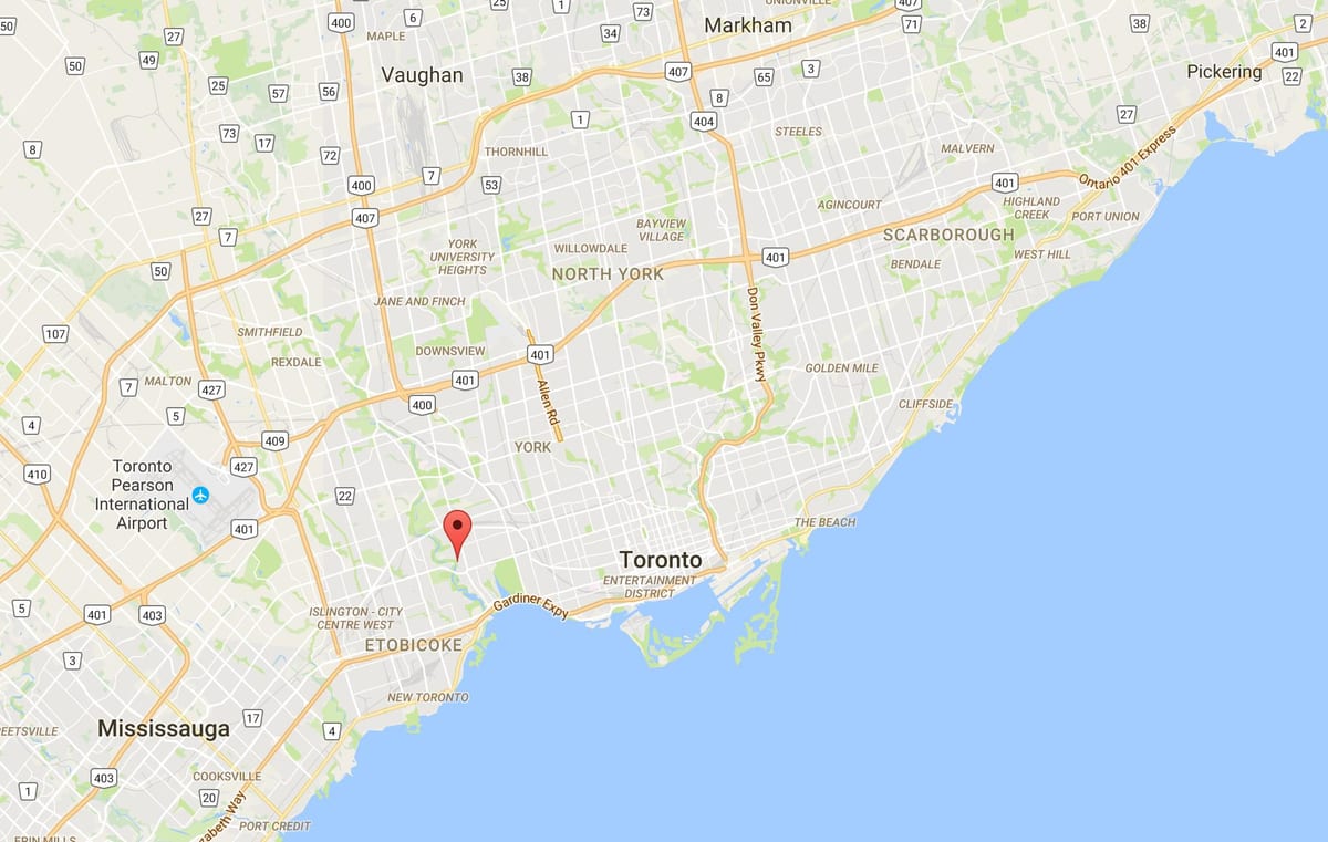 Harta e Vjetër Mulli qarkut në Toronto