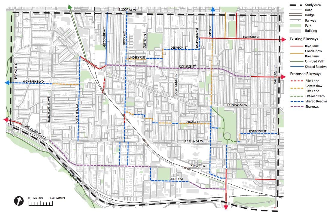 Harta e West end Toronto