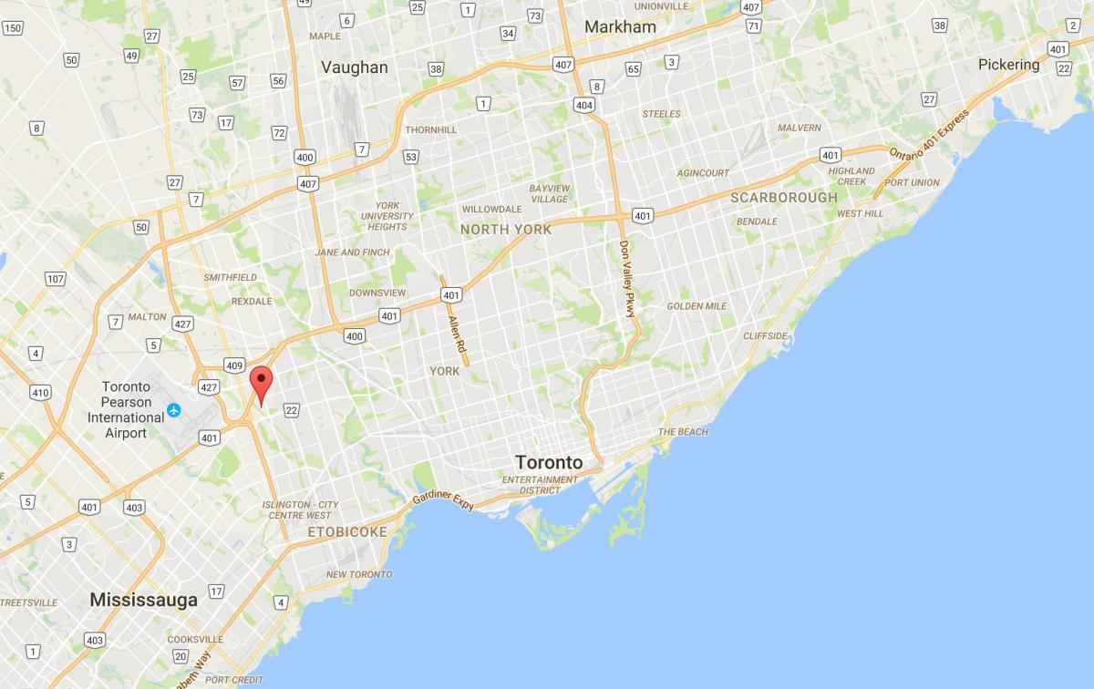 Harta e Willowridge qarkut në Toronto