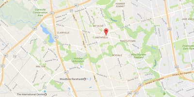 Harta e Albion rrugës Toronto