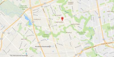 Harta e Albion rrugës Toronto