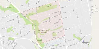Harta e Amesbury lagjen Toronto