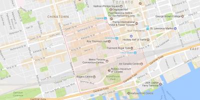 Harta e Argëtuese Qarkut në lagjen Toronto