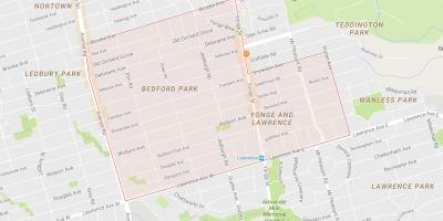 Harta e Bedford Park lagjen Toronto