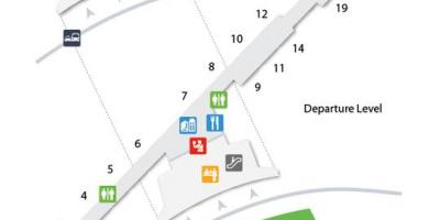 Harta e Buffalo Niagara aeroporti i nisjes nivel