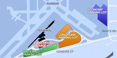 Harta e Buffalo Niagara aeroportin e parkimit