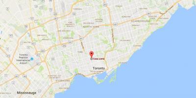 Harta e Casa Loma e qarkut Toronto