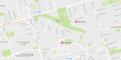 Harta e Casa Loma lagjen Toronto