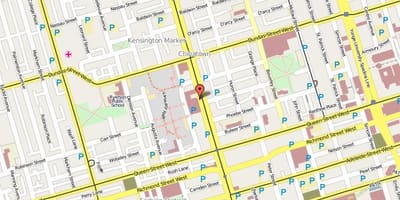 Harta e Chinatown Toronto