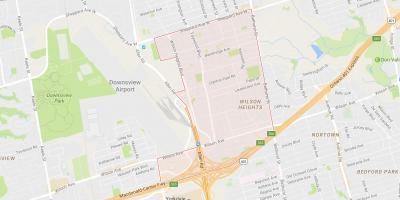 Harta e Clanton Park lagjen Toronto