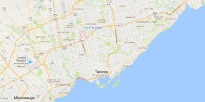 Harta e Clanton Park qarkut në Toronto