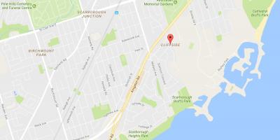 Harta e Cliffside lagjen Toronto