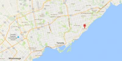 Harta e Cliffside qarkut në Toronto