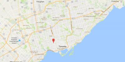 Harta e Dovercourt Park qarkut në Toronto