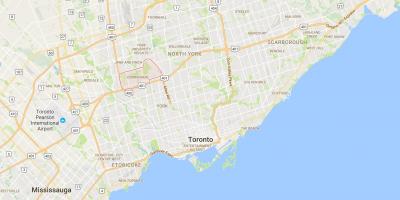 Harta e Downsview qarkut në Toronto