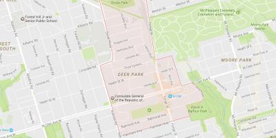 Harta e Drerëve Park lagjen Toronto