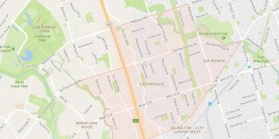 Harta e Eatonville lagjen Toronto