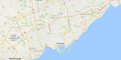 Harta e Eglinton Lindjen e qarkut në Toronto