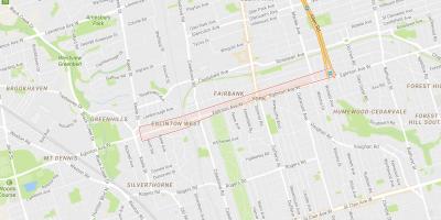 Harta e Eglinton Perëndim lagjen Toronto