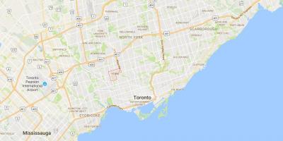 Harta e Fairbank qarkut në Toronto