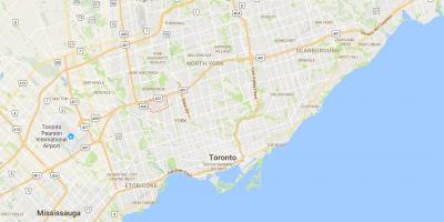 Harta e Gjethe Panje e qarkut në Toronto