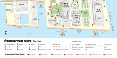 Harta e Harbourfront qendra e parkimit