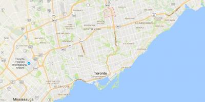 Harta e Hillcrest Fshat të rrethit të Torontos