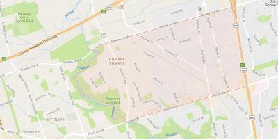 Harta e Humber Samitin lagjen Toronto