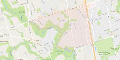 Harta e Humbermede lagjen Toronto