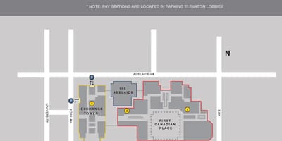 Harta e Parë kanadez vend Toronto parking