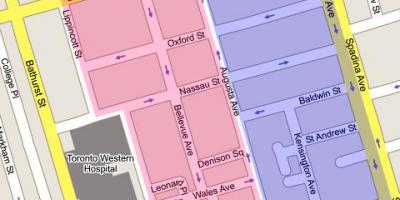 Harta e Kensington Tregut Toronto Qytetit