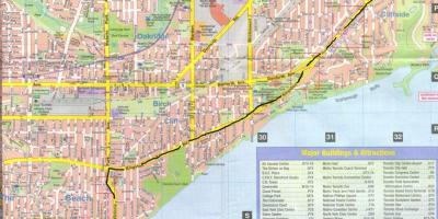 Harta e Kingston rrugës Ontarion