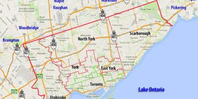 Harta e komunave të Torontos