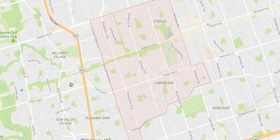 Harta e L'Amoreaux lagjen Toronto