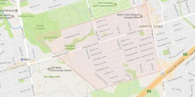 Harta e Lansing lagjen Toronto