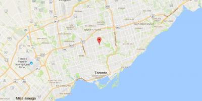 Harta e Lawrence Park qarkut në Toronto
