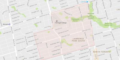 Harta e Lytton Park lagjen Toronto