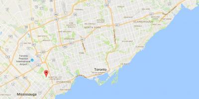 Harta e Markland Druri qarkut në Toronto